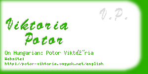 viktoria potor business card